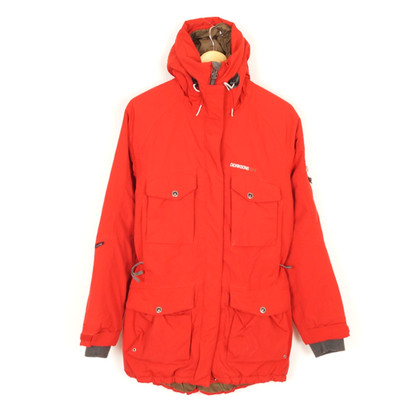 DIDRIKSONS Women's Parka Jacket Size 36 S Hooded Insulated Red Polyamide