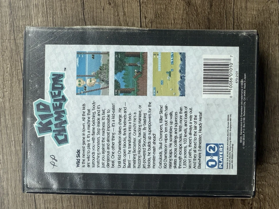 Kid Chameleon (Sega Genesis, 1992) W/ Box - Image 2 of 4