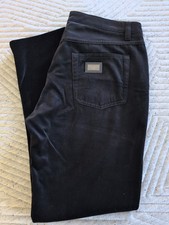 Dolce & Gabbana Velvet Pants Black Women's Size 42