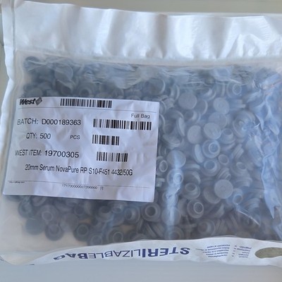 West 20mm Serum NovaPure RP S10-F451 Stoppers MPN 19700305, 500 pcs