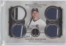 2013 Topps Museum Collection Primary Pieces Quad Relics 93/99 Gordon Beckham 0f8