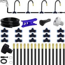 49.21Ft Drip Irrigation System, 360  Bendable Drip Irrigation Kit Automatic