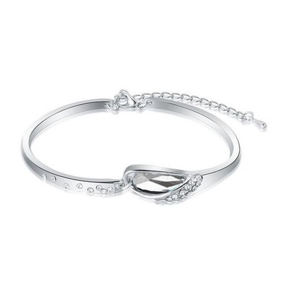 Damen-Armreif klar Kristall Stein Geschenk Mix & Match Schmuck UK-Verkäufer