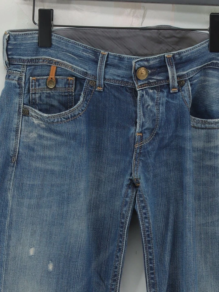 Pantalones de mezclilla para mujer Replay W 30 en azul 100 % algodón pierna ancha Foto 3 de 4