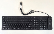Vivitar Foldable Portable Roll-Up USB 2.0 Keyboard Flexible Rubber Keyboard