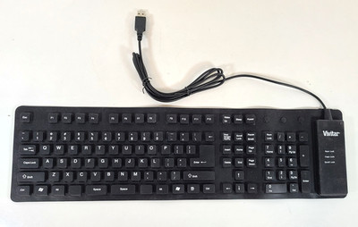 Vivitar Foldable Portable Roll-Up USB 2.0 Keyboard Flexible Rubber Keyboard
