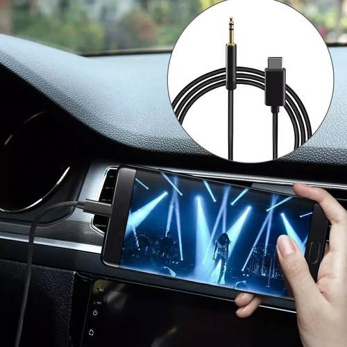 Type C to 3.5mm AUX Car Stereo Audio Jack Cable for Samsung Google Pixel Huawei - 第 7/12 張圖片