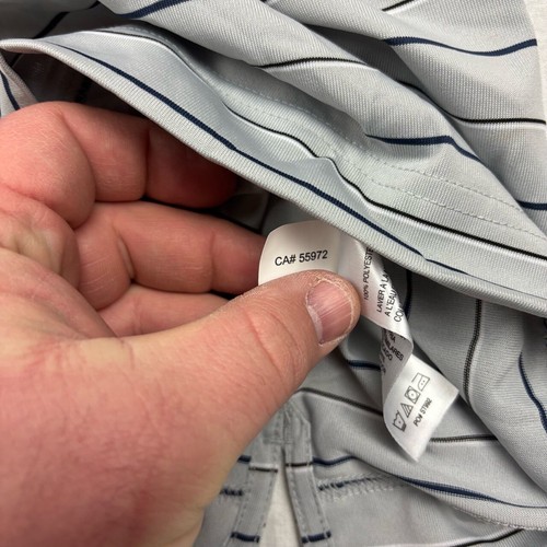 Callaway Mens Polo Shirt Grey Striped Short Sleeves XL NWT - 第 10/12 張圖片