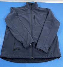 NWOT MENS RED KAP JP68NV DELUXE SOFT SHELL JACKET NAVY BLUE LARGE REGULAR