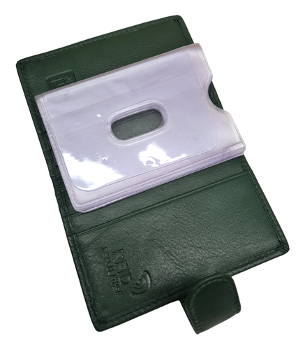 Neu Unisex Weich Premium Hochwertig Leder Kreditkartenetui Geldbörse RFID Sicher - Bild 209 von 283