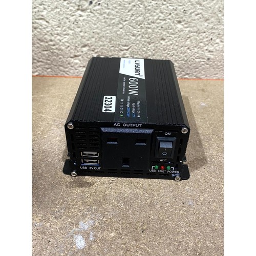 LVYUAN F-600A 3-in-1 Solar Power Inverter Black Dual USB DC 12V to AC 240V 600W