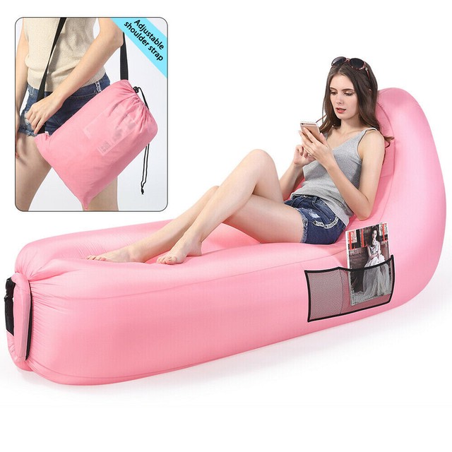 wind inflated beach bed