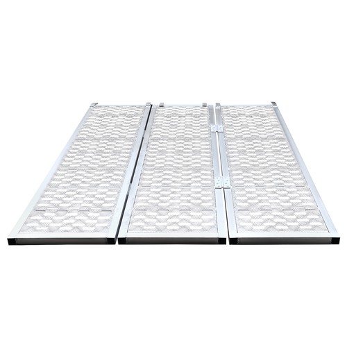 Klappbare Aluminium Anhänger Rampe Auffahrrampen Motorrad ATV UTV LKW 1500LB - Bild 5 von 11
