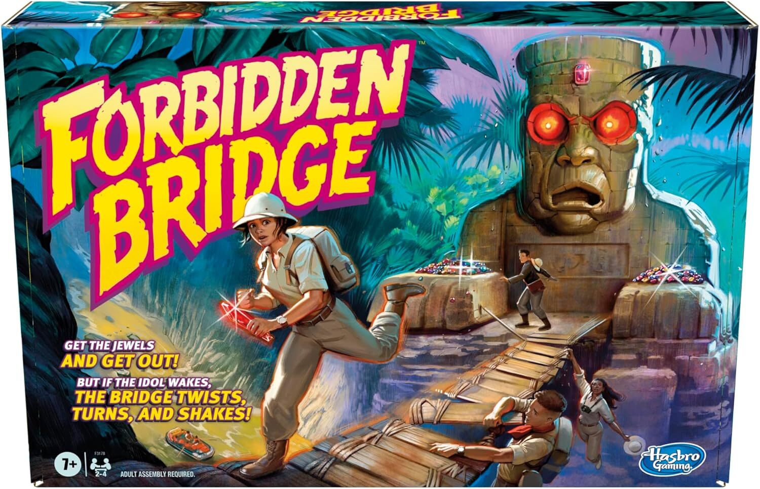 Hasbro Gaming Forbidden Bridge Game, Adventure Board Game, Fun Kids Game for Age