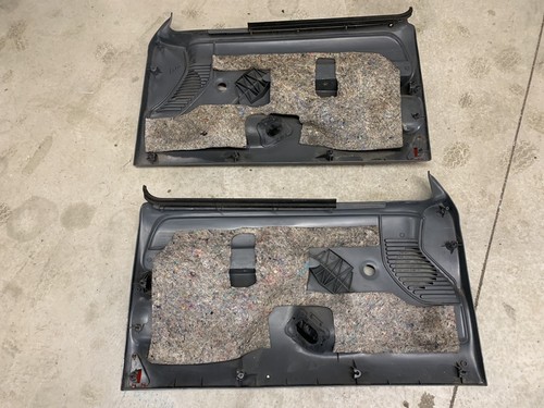 92-96 1992-1996 Ford Bronco Truck F250 F350 DOOR PANELS Manual Windows Dark Gray - Picture 8 of 10