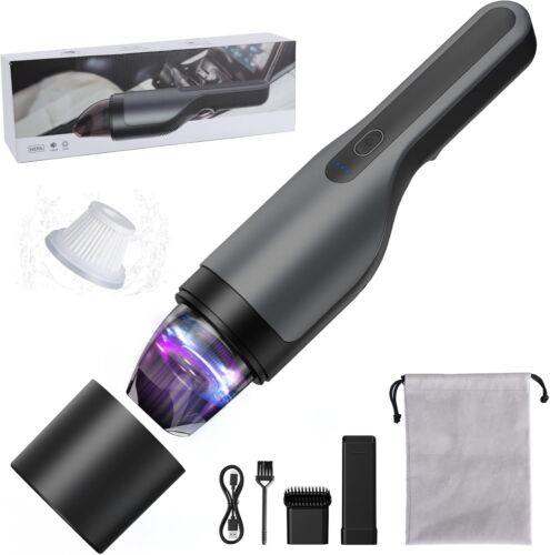 Car Vacuum, 8000Pa High Power Handheld Vacuum, Cordless Rechargeable Small Vacuu