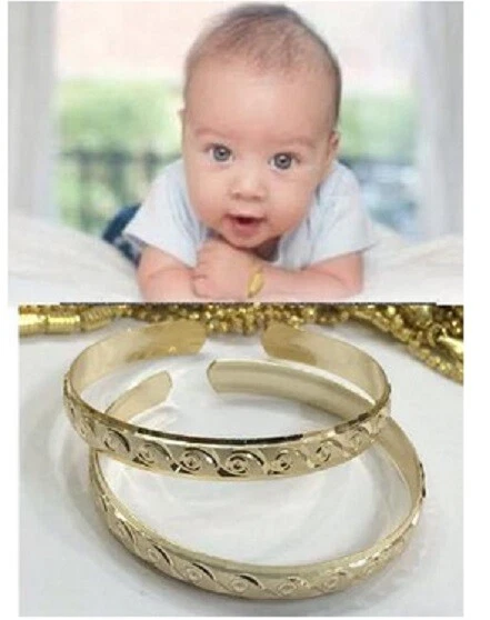 Buy Bloom Adjustable Baby Gold Bangle Online | CaratLane