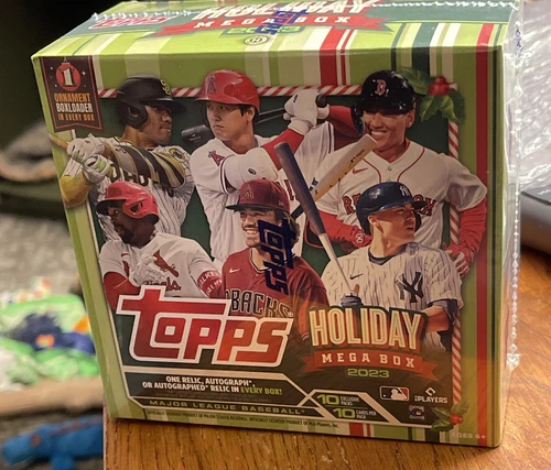 2023 TOPPS * 10 PACKS* HOLIDAY MLB BASEBALL MEGA BOX SEALED 1 **AUTO OR RELIC**