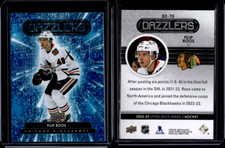 2022-23 Upper Deck Series 2 BLUE DAZZLERS RC Filip Roos #DZ-70