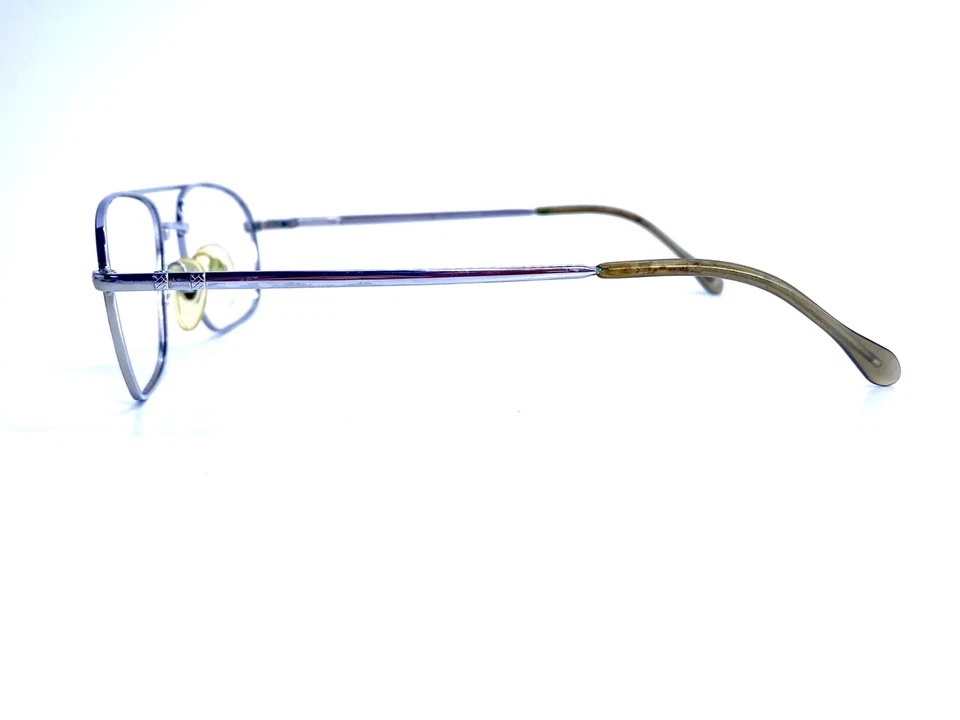 Gafas de colección Luxottica con marco de aviador de metal plateado LU 1339 F203 53 18 140 Foto 3 de 4