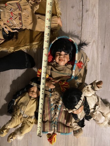 Vintage Native American Unique Porcelain Doll Collection - Picture 16 of 16