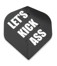 Let's Kick Ass Standard Dart Flights 5 sets 15 flights - 75 Micron w/tracking