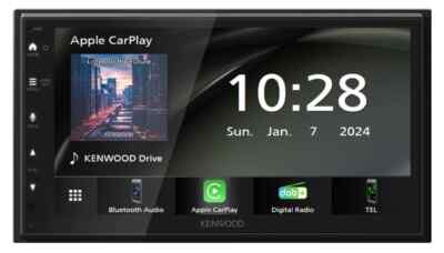 Kenwood DMX5023DABS 6.8” Wired CarPlay Android Auto Mirroring