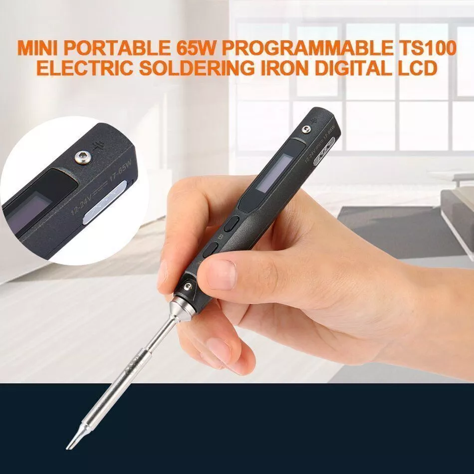 TS100 Portable Programmable Digital LCD Mini Electric Soldering