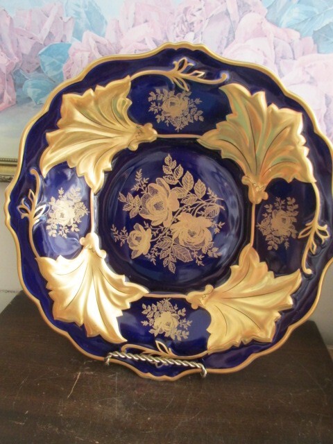 Echt Weimar Kobalt Germany Jutta Cobalt Blue Tray Serving Plate