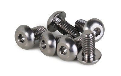 M5x10mm Ti Titanium Disc Brake Rotor Bolts Disk Rotor Bolts M5x10 6AL4V Titanium