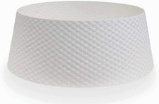 Tree Nest Wicker Christmas Tree Skirt Tree Collar White, Large - Re-boxed