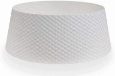 Tree Nest  Wicker Christmas Tree Skirt Tree Collar (White, Large)- Re-boxed