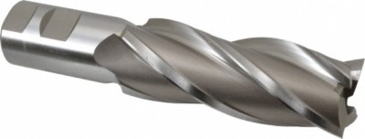 Hertel 1-1/2'', 4'' LOC, 1-1/4'' Shank Diam, 6-1/2'' OAL, 4 Flute, HSS Square End...