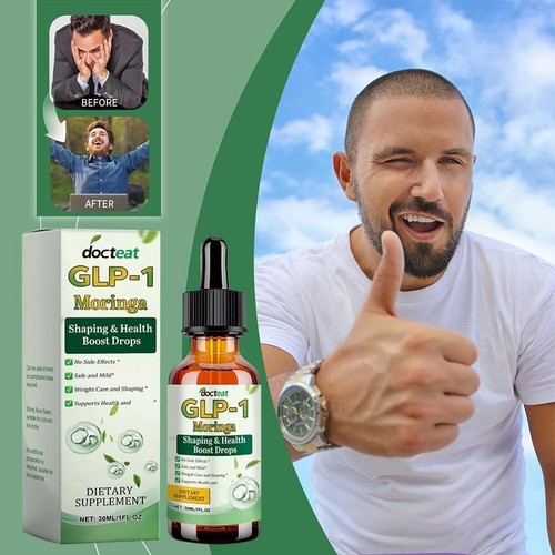 1-5 Pack | GLP-1 Moringa Slimming Health Boost Drops Liquid 30ml | NEW - Picture 8 of 17