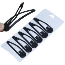 Image of 6PCS large THICK 6CM women hair clips metal slides snaps sleepies bendies UK