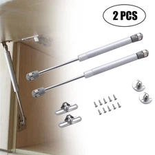 2PCS Cabinet Door Lift Up Hydraulic Gas Spring Lid Flap Stay Hinge Strut Support