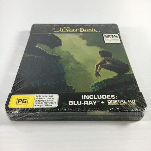 The Jungle Book Steelbook Blu-ray Live Action Regions A B C Bluray Blu ray TRACK - Picture 4 of 7