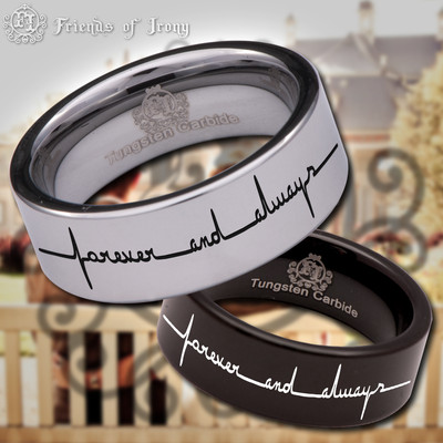 Forever and Always Tungsten Carbide Ring