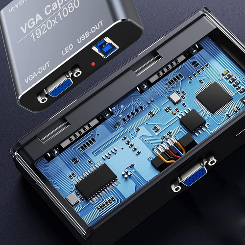 Tarjeta de captura VGA, dispositivo de captura VGA a USB con bucle VGA, soporte de entrada de micrófono - Imagen 10 de 10