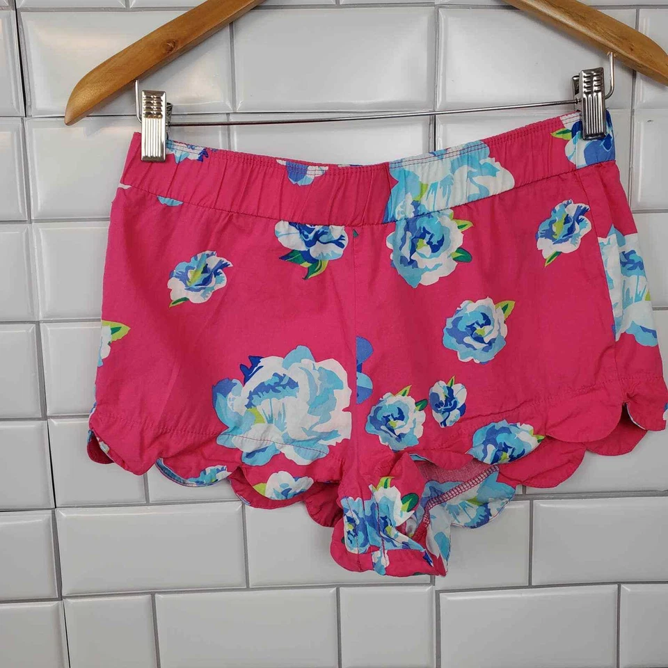 ГРЯЗЬ ПИРОГ | ЦВЕТОЧНЫЙ ТЯНУТЬ НА 100% ХЛОПОК ОТРЕЗАТЬ КОРОТКИЕ ШОРТЫ ЖЕНСКИЙ РАЗМЕР XS - Изображение 4 из 4