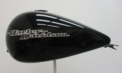 Harley Davidson OEM Fuel Tank Vivid Black with Pinstripe