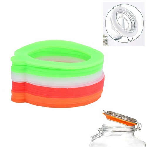 10x Replacement Gasket Airtight Rubber Seals Rings For Mason Jar Lids Leak-proof - Picture 9 of 14
