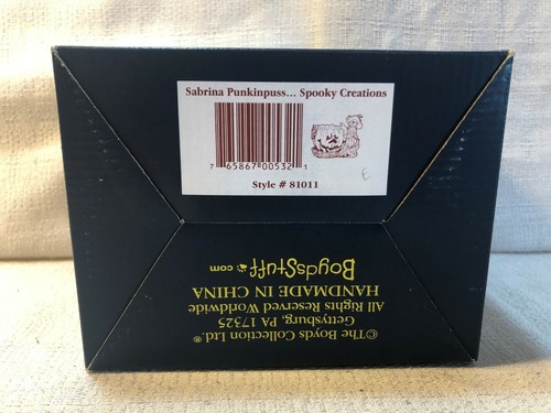 Boyds Bear Purrstone Sabrina Punkinpuss Spooky Creations Candle Holder 81011 - Picture 8 of 8