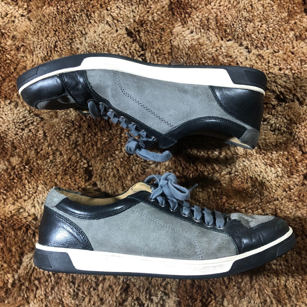 NEVER WORN Cole Haan Men\'s Black Suede Lace-Up Sneakers w Gray Sole Men main image 2