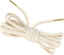 Loop King Laces 1 Pair Luxury Oval Shoe Laces with Gold Tips