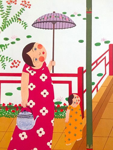 JOHN LIM RARE VNTG 1980'S CONTEMPORARY LITHOGRAPH PRINT HELICO GRAPHICS POSTER - Picture 7 of 12