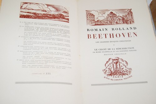 ROMAIN ROLLAND BEETHOVEN LE CHANT DE LA RESURRECTION 2/2 1937 - Bild 2 von 5