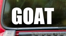 Goat Vinyl Decal Greatest Of All Time G.o.a.t. Die Cut Sticker Goat Vinyl Decal Greatest Of All Time G.o.a.t. Die Cut Sticker