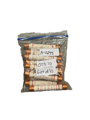 Ferraz Shawmut OTS10 One-Time Fuse 10A 600VAC - Lot of 10