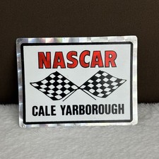 Vtg 1970s NASCAR Cale Yarborough Race Car Driver Vending Machine Prism Sticker